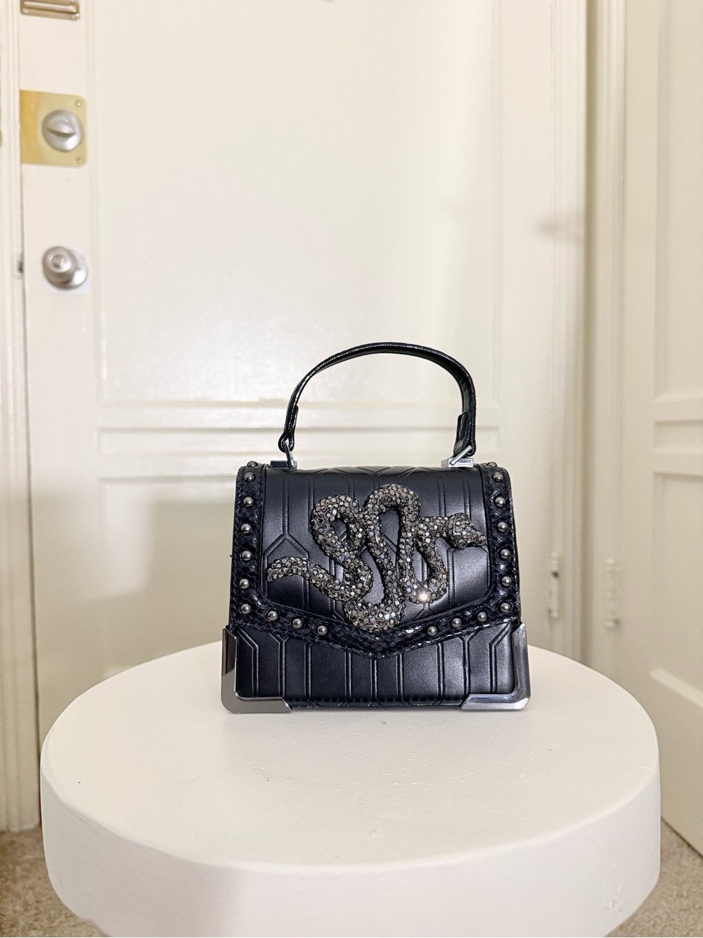 ALDO Glaeswen Snake Embellished Handbag